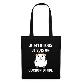 Humour cochon d'ine - Sac en tissu - noir - Devant