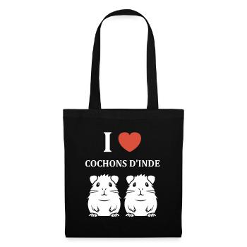 Humour cochon d'ine - Sac en tissu - noir - Devant