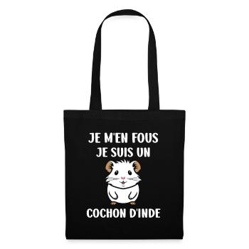Humour cochon d'ine - Sac en tissu - noir - Devant