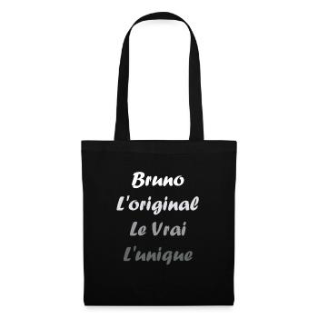 Super Bruno - Sac en tissu - noir - Devant