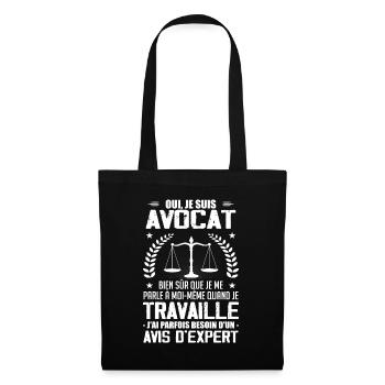 Yes I'm Lawyer Humor - Birthday Gift - Tote Bag - black - Front