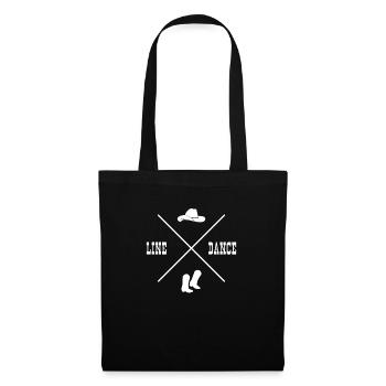 Danse en ligne | Danse en ligne - Sac en tissu - noir - Devant