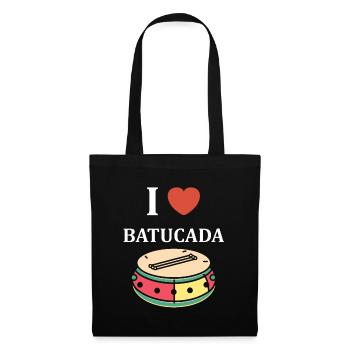 Humour tambour batucada - Sac en tissu - noir - Devant