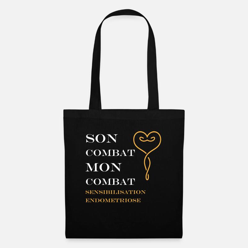 sensibilisation endométriose - Sac en tissu - noir