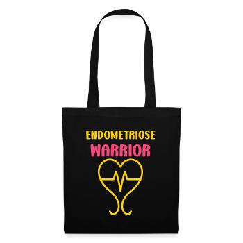 sensibilisation endométriose - Sac en tissu - noir - Devant