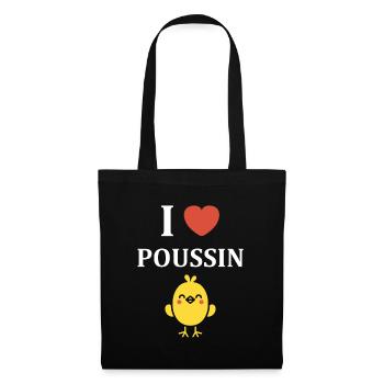 Humour petit poussin - Sac en tissu - noir - Devant