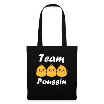 Humour petit poussin - Sac en tissu - noir - Devant