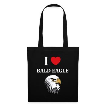 Citation humour Oiseau aigle - Sac en tissu - noir - Devant