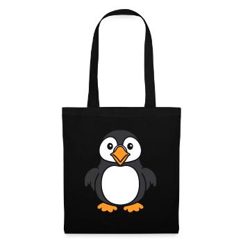 puffin - Tote Bag - black - Front