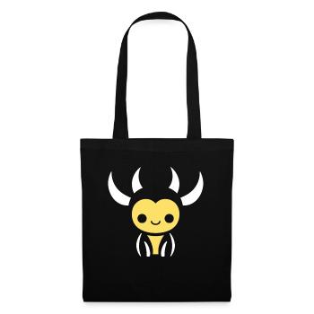 Dahu - Sac en tissu - noir - Devant