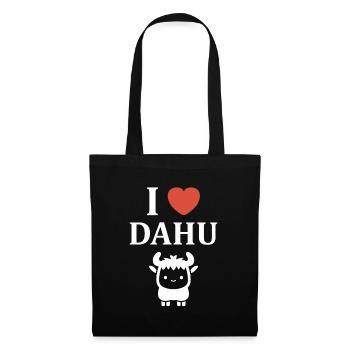 dahu - Sac en tissu - noir - Devant