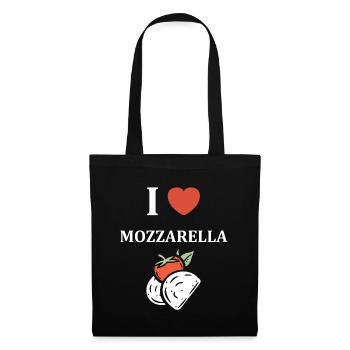 Humour mozzarella - Sac en tissu - noir - Devant