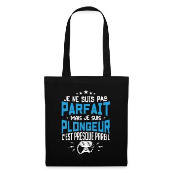Je Suis Plongeur - Plongeur Plongée Sous-marine - Sac en tissu - noir - Devant