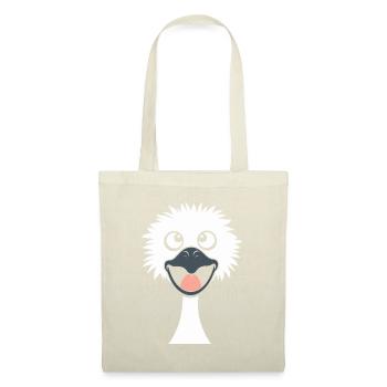 autruche - Sac en tissu - nature - Devant