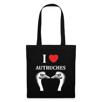 Ostrich Quote - Tote Bag - black - Front