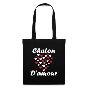 Chaton - Sac en tissu - noir - Devant