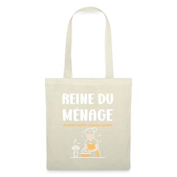 Humour faire le ménage - Sac en tissu - nature - Devant
