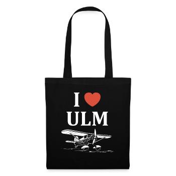 I love ulm - Sac en tissu - noir - Devant