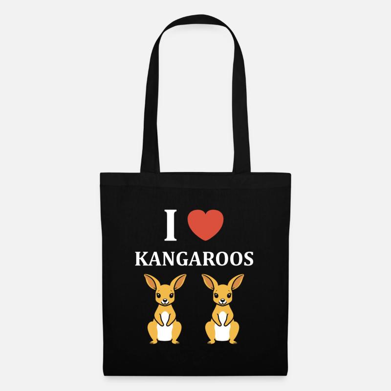 Känguru-Humor - Stoffbeutel - Schwarz