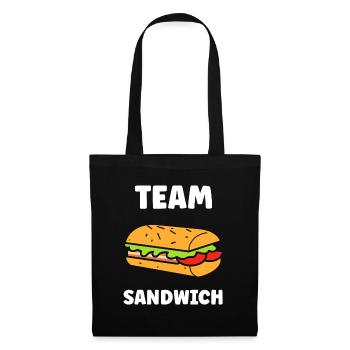 Humour sandwich - Sac en tissu - noir - Devant