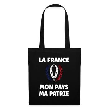 patriote la france mon mapys ma patrie - Sac en tissu - noir - Devant