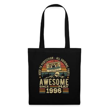 May 1996 Birthday May 1996 Retro Gift - Tote Bag - black - Front