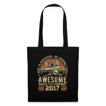 May 2017 Birthday May 2017 Gift 2017 Retro - Tote Bag - black - Front