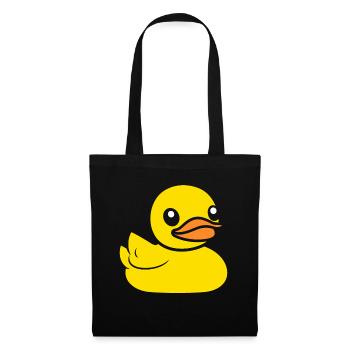 canard - Sac en tissu - noir - Devant