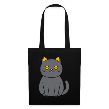 Chartreux little cat - Tote Bag - black - Front