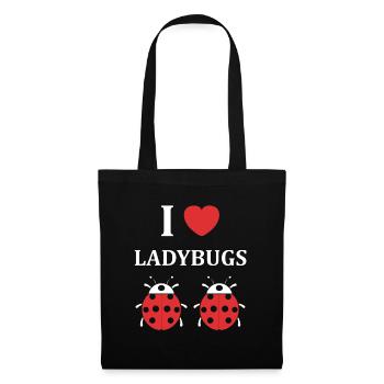 amour Coccinelle - Sac en tissu - noir - Devant