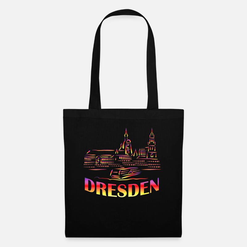Dresden Geschenk Dresden Stadt Dresden - Stoffbeutel - Schwarz