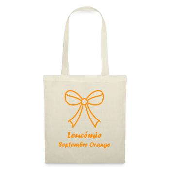 Sensibilisation à la leucémie - Sac en tissu - nature - Devant