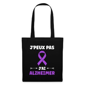 Sensibilisation à la maladie d’Alzheimer - Sac en tissu - noir - Devant