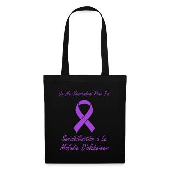 Sensibilisation à la maladie d’Alzheimer - Sac en tissu - noir - Devant