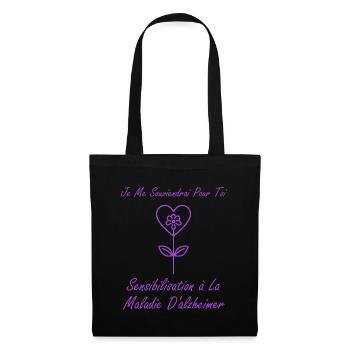 Sensibilisation à la maladie d’Alzheimer - Sac en tissu - noir - Devant