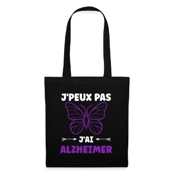 Sensibilisation à la maladie d’Alzheimer - Sac en tissu - noir - Devant
