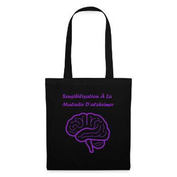 Sensibilisation à la maladie d’Alzheimer - Sac en tissu - noir - Devant