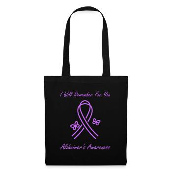 Sensibilisation à la maladie d’Alzheimer - Sac en tissu - noir - Devant
