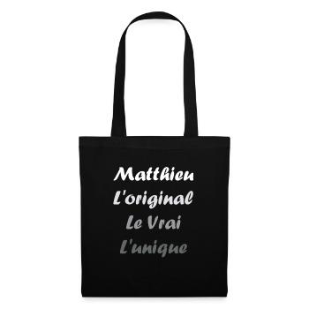 L'original le vrai l'unique Matthieu - Sac en tissu - noir - Devant