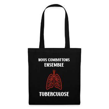Sensibilisation à la tuberculose - Sac en tissu - noir - Devant