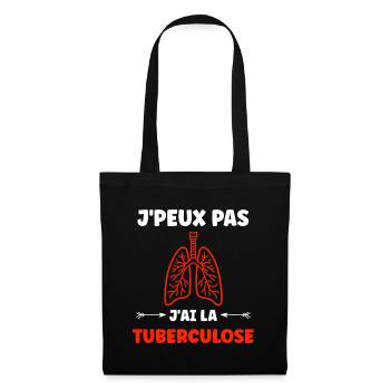 Sensibilisation à la tuberculose - Sac en tissu - noir - Devant