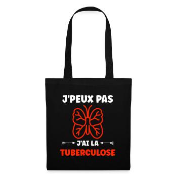 Sensibilisation à la tuberculose - Sac en tissu - noir - Devant