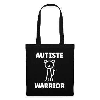 sensibilisation a l'autisme autiste - Sac en tissu - noir - Devant