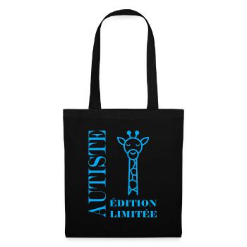 sensibilisation à l'autisme autiste - Sac en tissu - noir - Devant