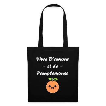 Humour Pamplemousse - Sac en tissu - noir - Devant
