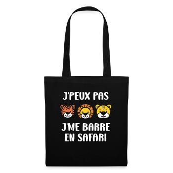 humour safari - Sac en tissu - noir - Devant