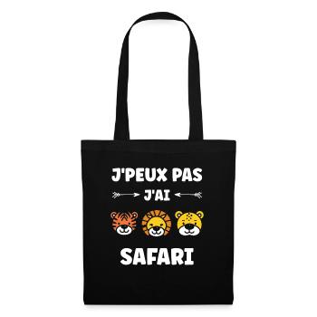 humour safari - Sac en tissu - noir - Devant