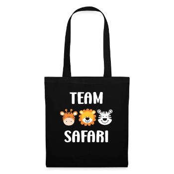Team safari - Sac en tissu - noir - Devant