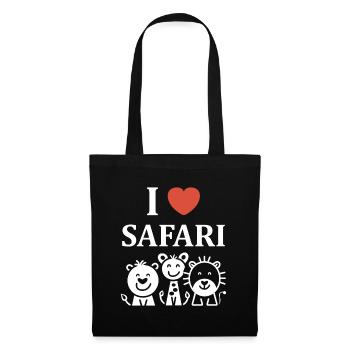 i love safari - Sac en tissu - noir - Devant