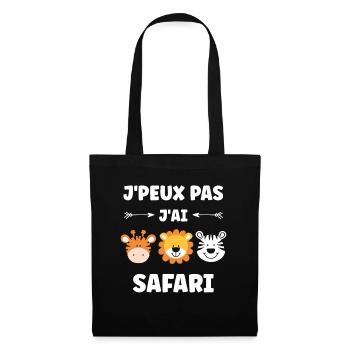 humour safari - Sac en tissu - noir - Devant